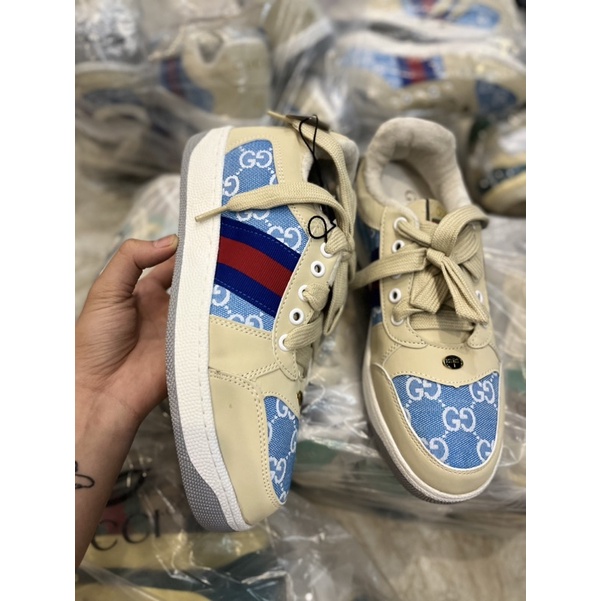 Giày GC ST Nam Nữ 2 Bản Xanh Hồng Thể Thao Thời Trang Hàng Đẹp Full Box