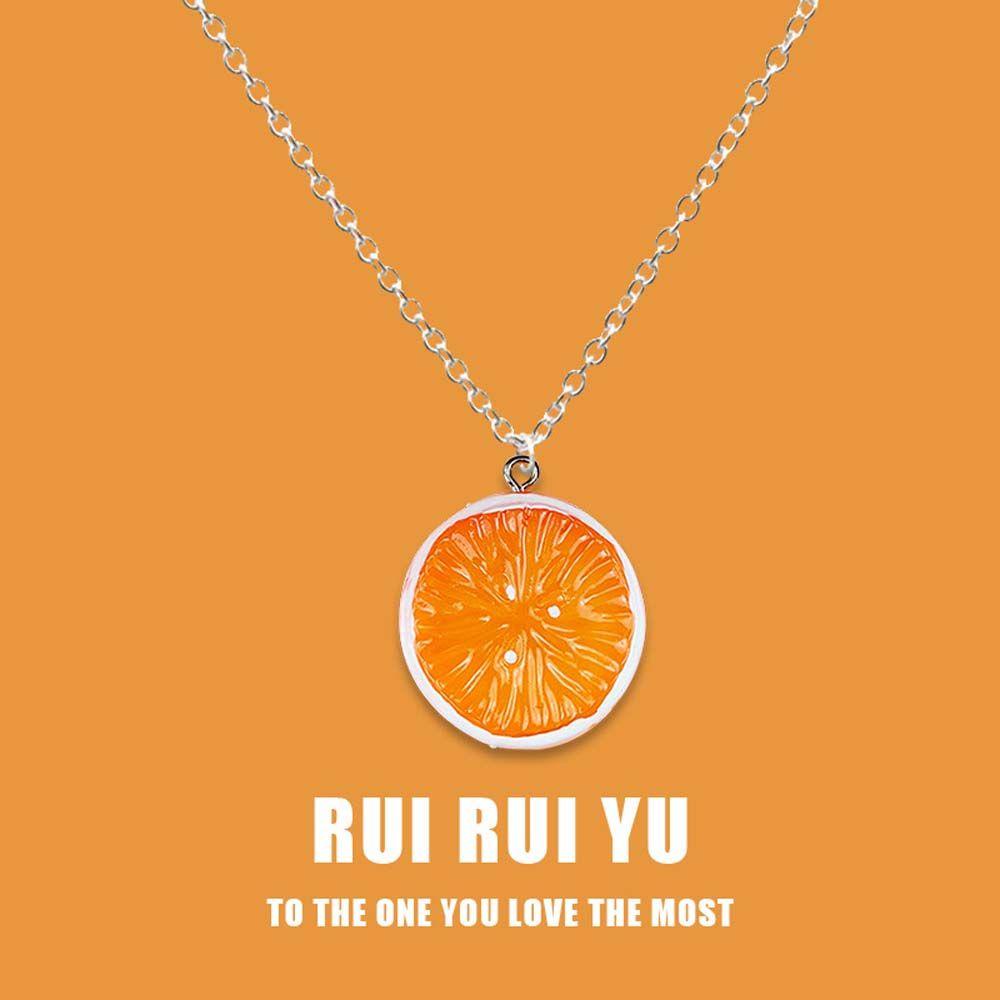 Vòng Cổ Choker Mặt Hình Quả Chanh Phong Cách Hàn Quốc Cổ Điển Thời Trang Cho Bé Gái