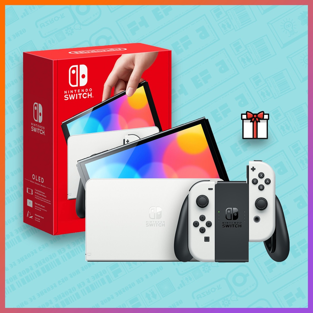 Máy chơi game Nintendo Switch OLED White / Neon - BH 12 tháng - Kèm quà tặng