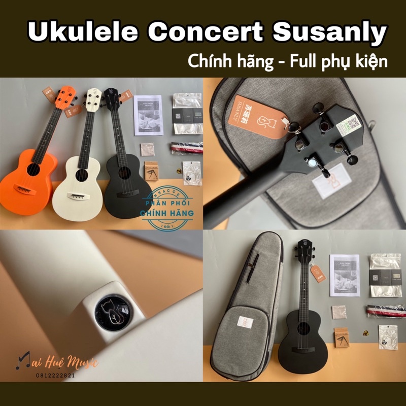 Đàn Ukulele Susanly Mint tặng Full Phụ Kiện