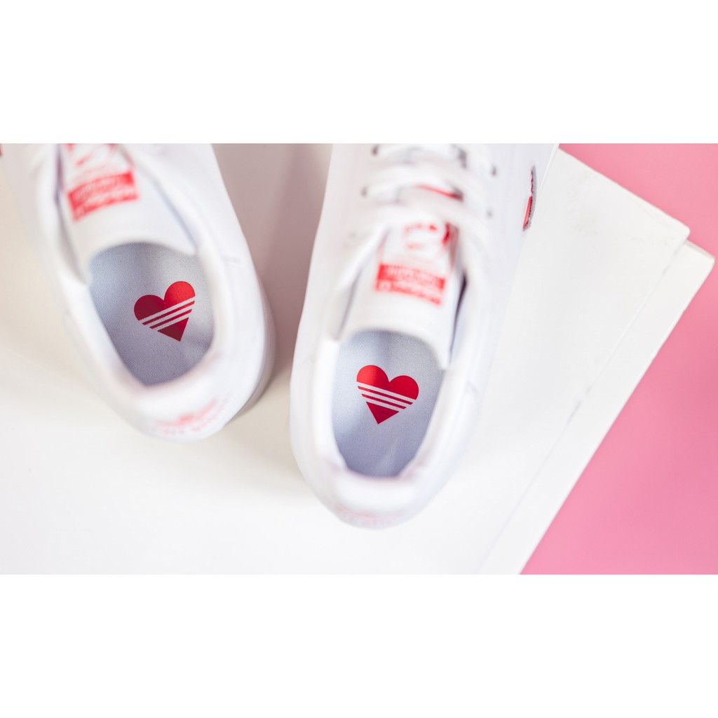 Giày Adidas Stan Smith FREESHIP Adidas Stan Smith Valentine Nữ Chính Hãng -Giày Stan Smith Trái Tim -[FW6227]