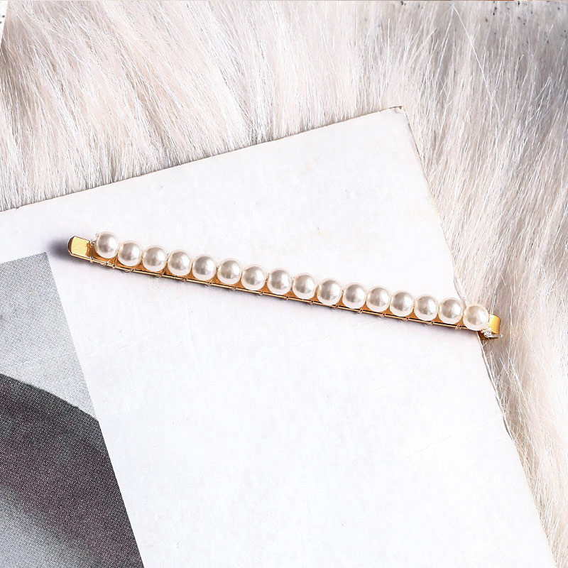 Kẹp tóc đính ngọc trai nhân tạo phong cách Hàn Quốc hợp thời trang cho nữ