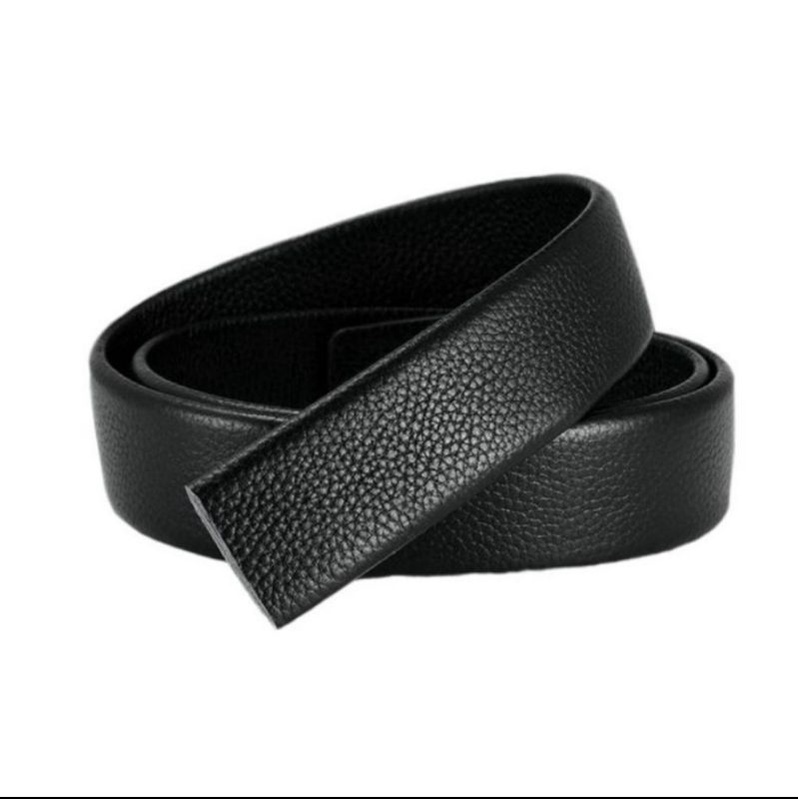 Thắt lưng da nam nịt nam bán rời không mặt khóa dùng cho dây có khấc