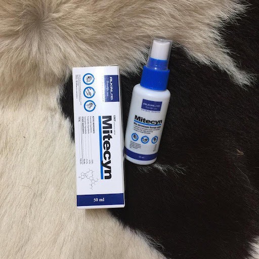 Xịt trị ghẻ, nấm da cho chó mèo MITECYN ALKIN 50ml