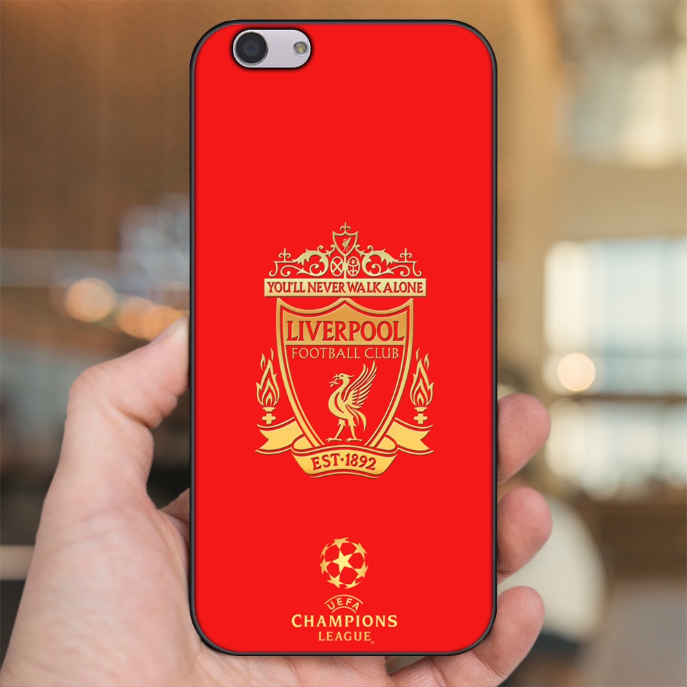 Ốp lưng Oppo F1s, F3, F3 Plus viền đen in hình Liverpool FC