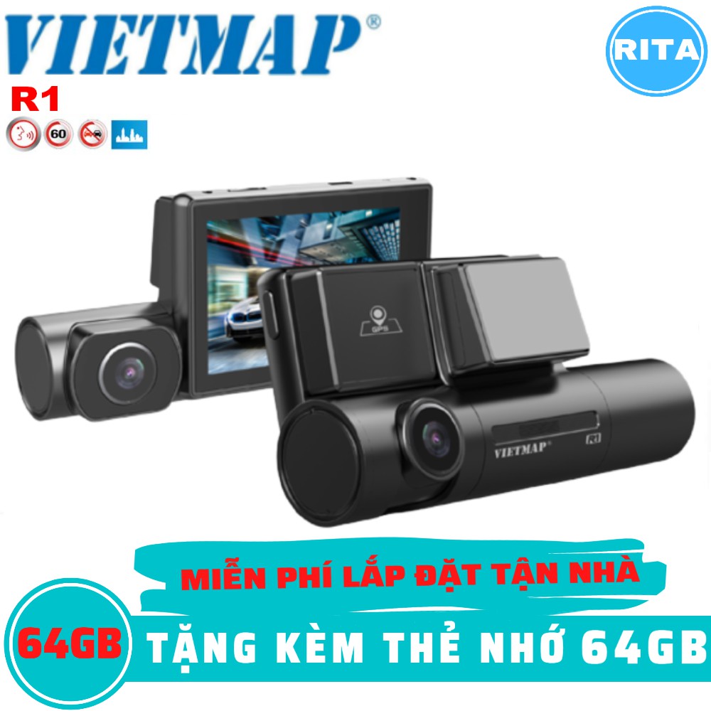 [Miễn Phí Lắp Đặt ] Camera Hành Trình Vietmap R1 [Kèm Thẻ Nhớ 64Gb] | BigBuy360 - bigbuy360.vn