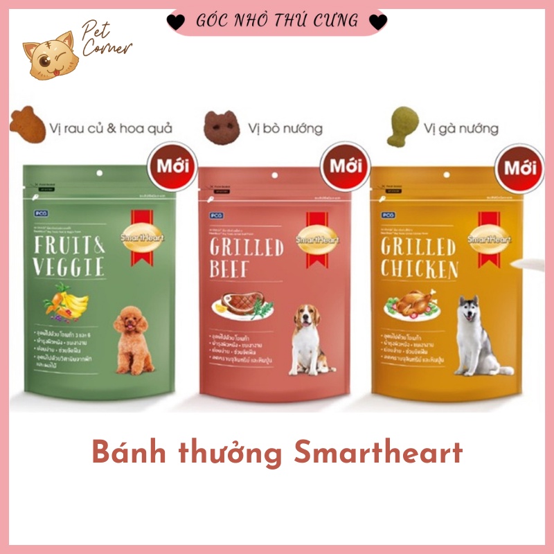 Bánh thưởng Smartheart cho chó thơm ngon hấp dẫn (Gói 100g)