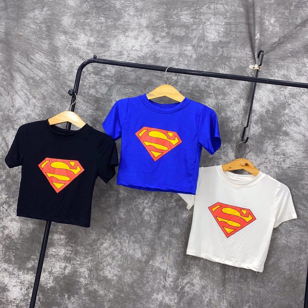 Áo croptop xinh xắn chất thun lụa in hình spy siêu cool xinh xinh