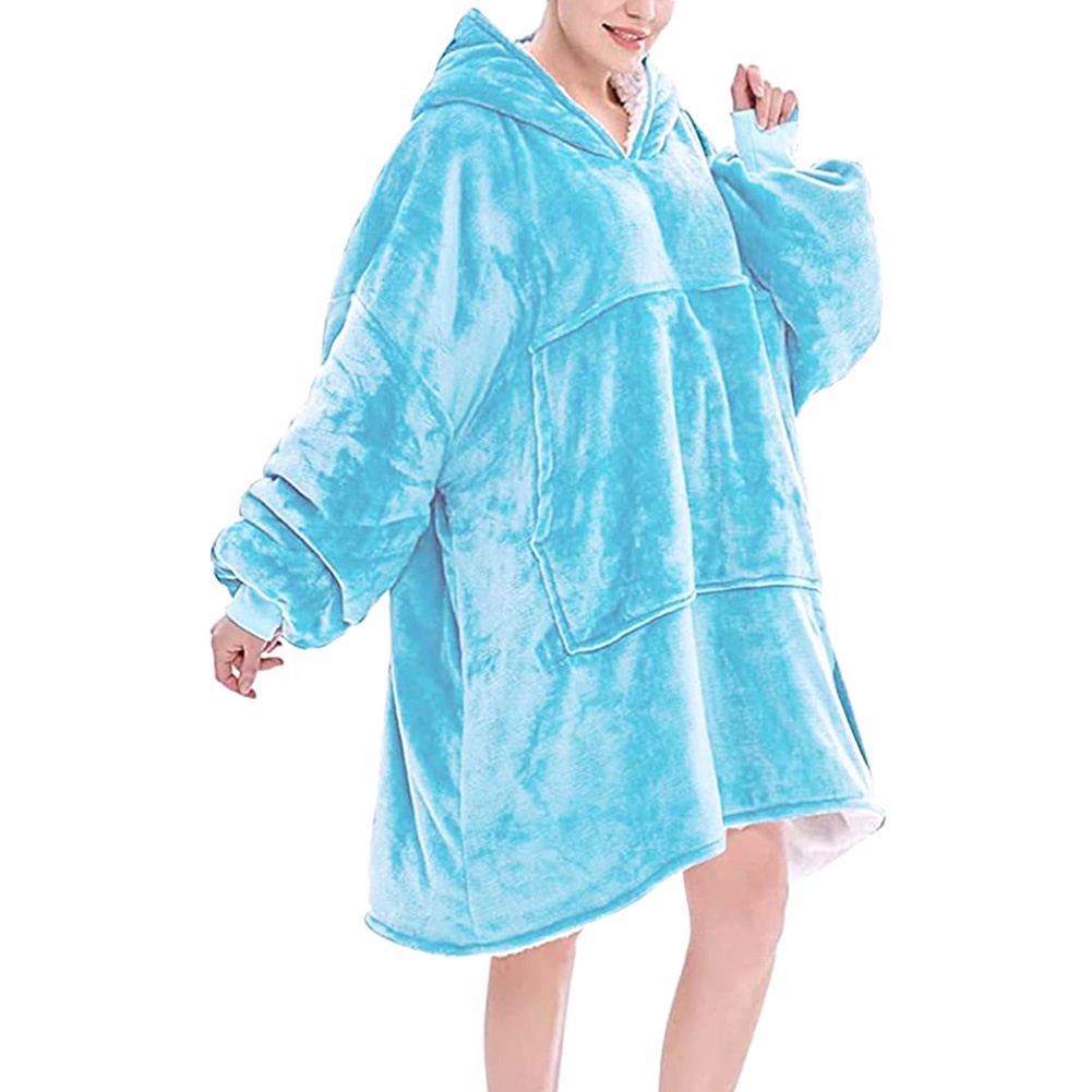 Chăn giữ ấm mềm mại thoải mái có mũ trùm đầu size lớn | BigBuy360 - bigbuy360.vn