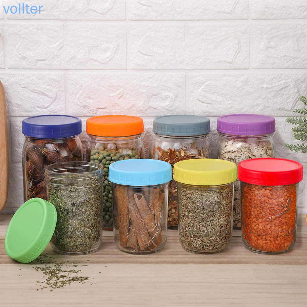 Set 16 Nắp Nhựa Đậy Kín Chai Lọ 70mm 86mm