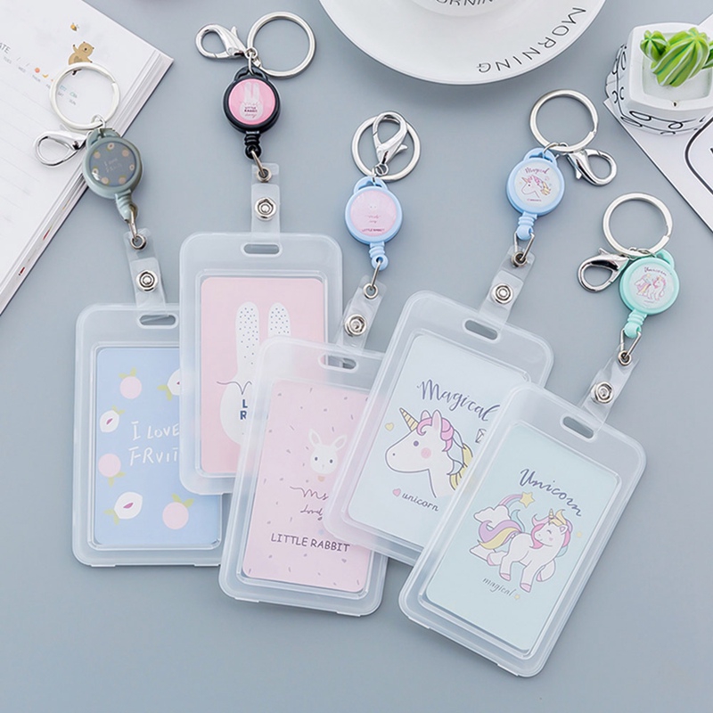 Móc khoá nhựa treo bảng tên hình ngựa một sừng dễ thương