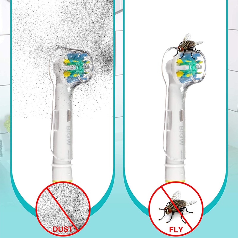 Vỏ Bọc Đầu Bàn Chải Đánh Răng Điện Trong Suốt Chống Bụi Có Thể Xoay Được