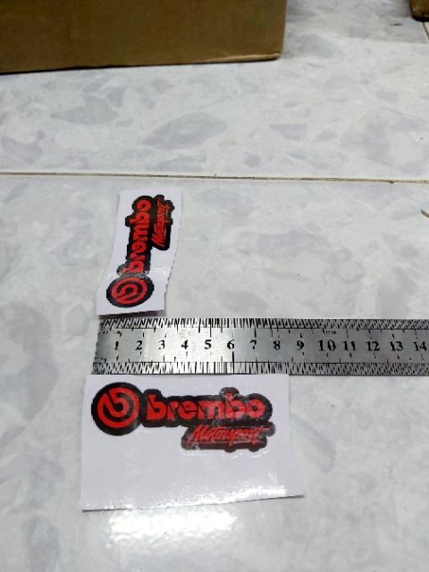 Tem Decal Sticker Brembo Đỏ Đen Dán Xe Giá Rẻ