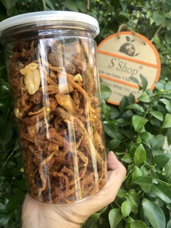 khô heo chấy tỏi lon 250g