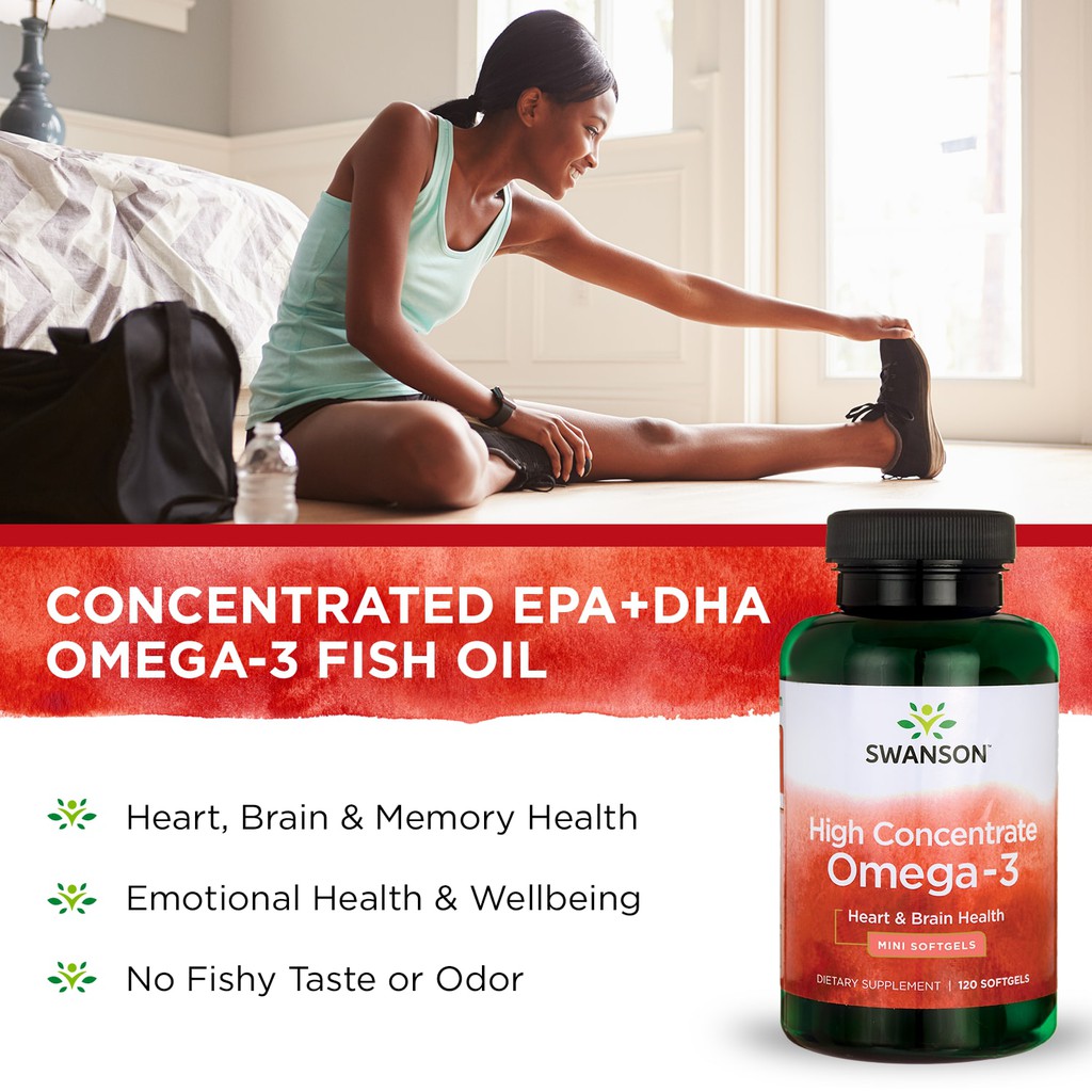 Viên uống bổ sung dầu cá Swanson Omega3 - 150 viên