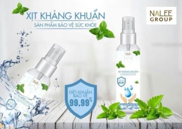 Xịt Kháng Khuẩn Nalee_group được Sản xuất vì sức khoẻ cộng đồng