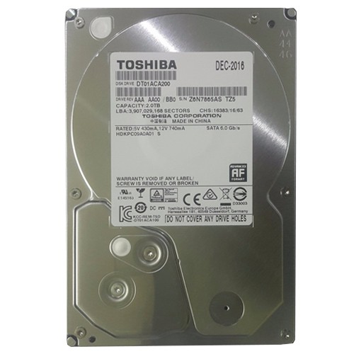 Ổ Cứng TOSHIBA 2TB (2000GB) Hàng Tháo Máy Trạm Workstation USA | WebRaoVat - webraovat.net.vn