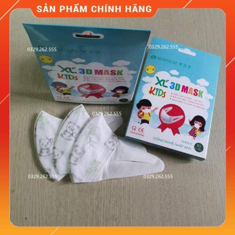 (3d Kid) Hộp khẩu trang 3d mask trẻ em cao cấp 10 cái