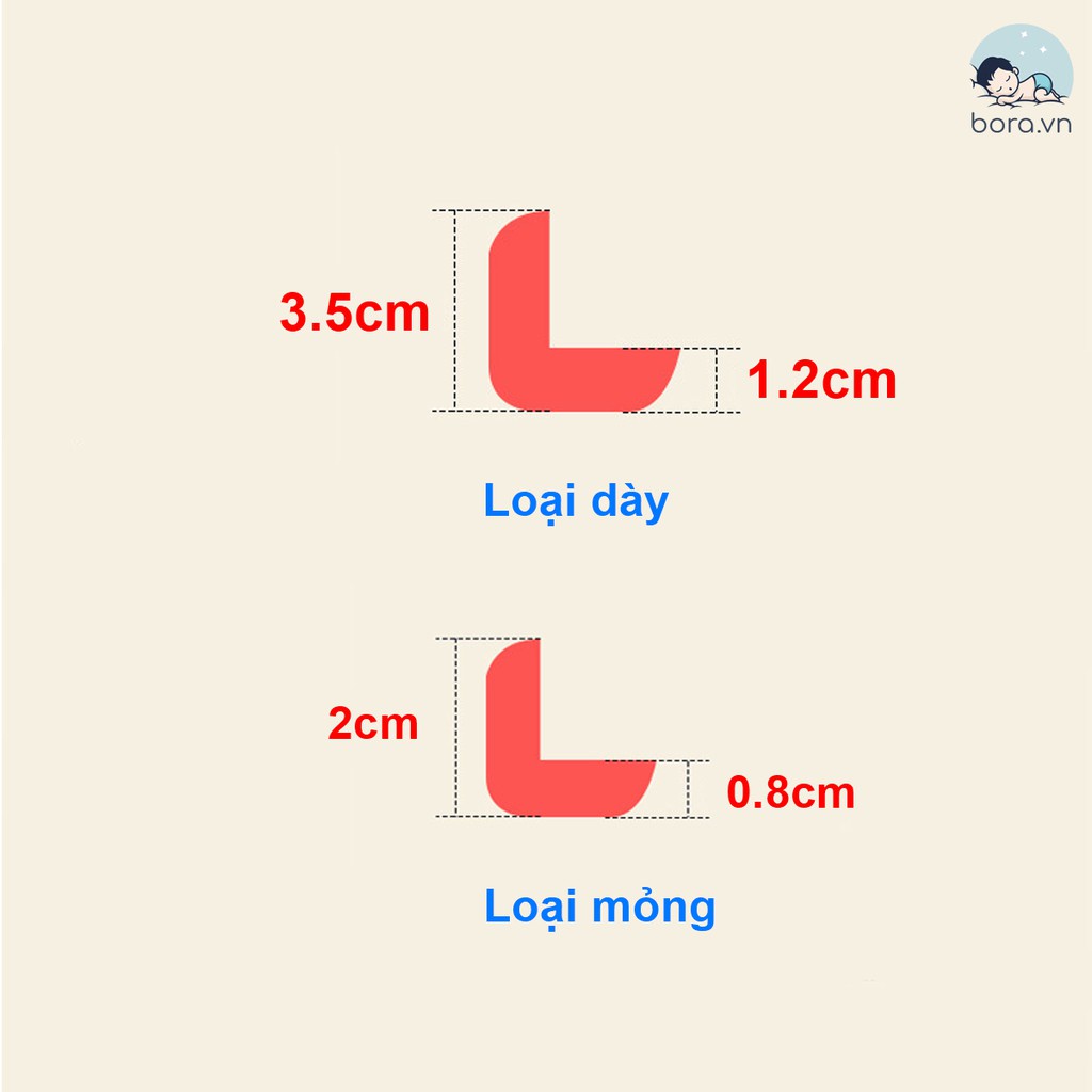 Xốp bọc cạnh bàn, góc bàn giữ an toàn cho bé