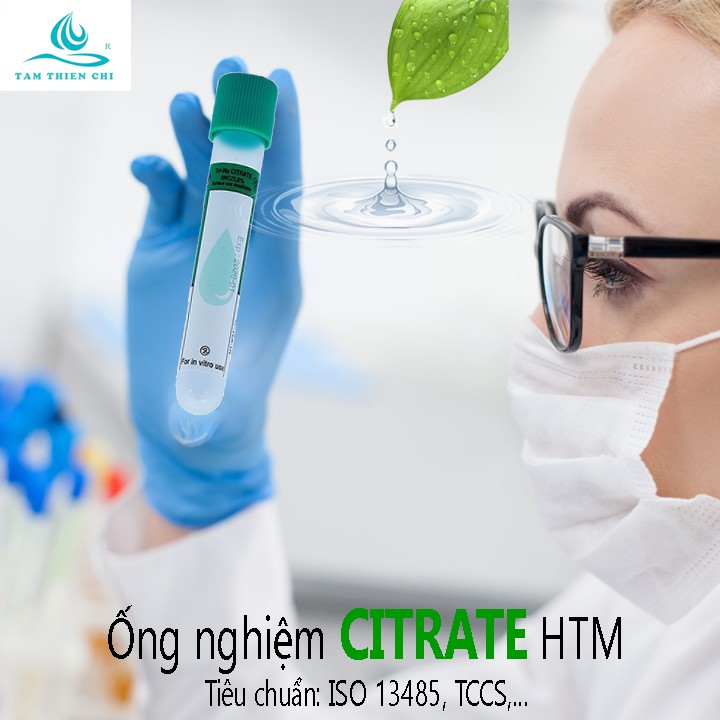 Ống nghiệm kháng đông CITRATE 2ML Hồng Thiện Mỹ túi 10 cái BSH