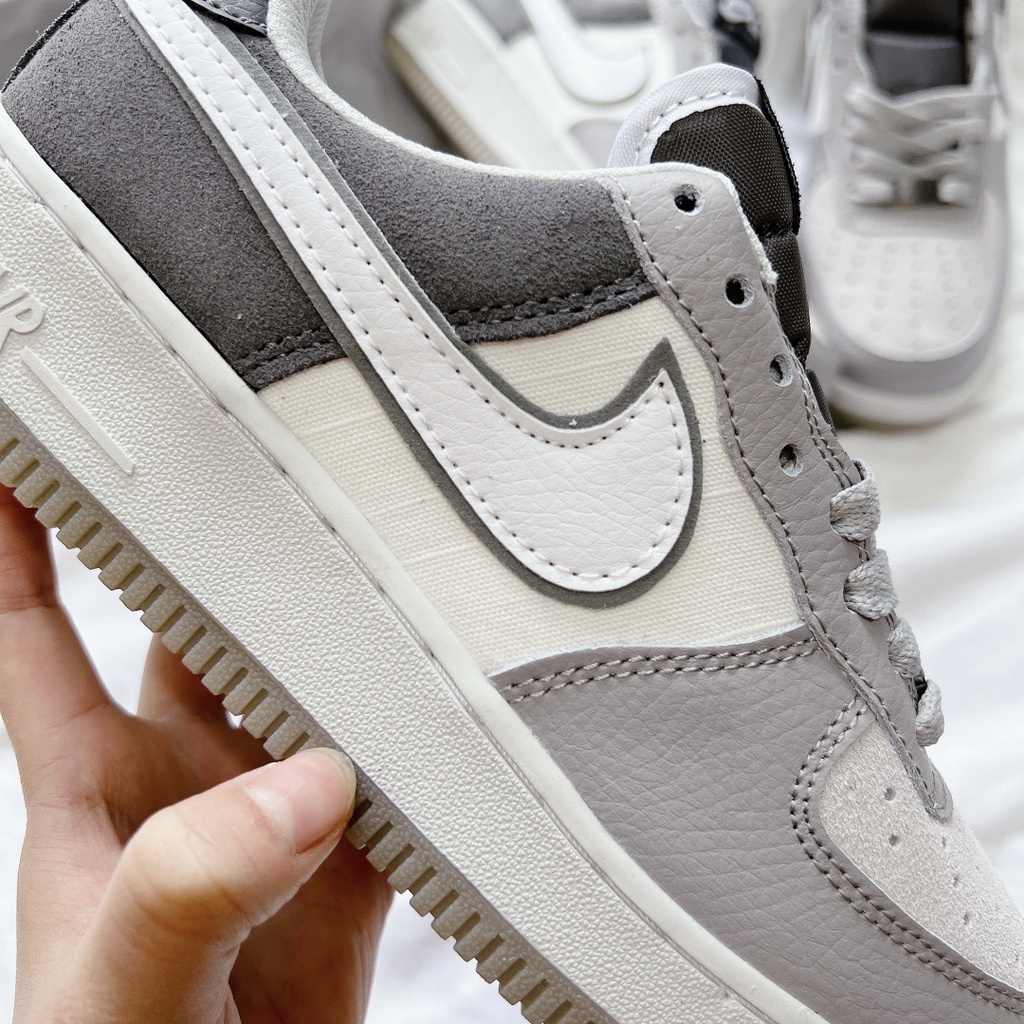 Giày AF1 Xám lông chuột, Giày Air Force 1 Low Xám khói phối màu nam nữ