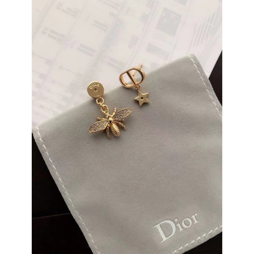 Bông tai Dior đính đá thời trang cho nữ
