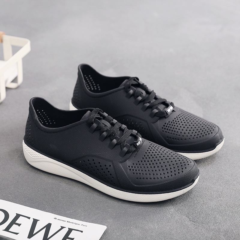 Giày sneaker nhựa nam - Giày thể thao nam nhựa - Chất liệu PVC, đế cao su êm, mềm, không ngấm nước - Mã SP HH1918