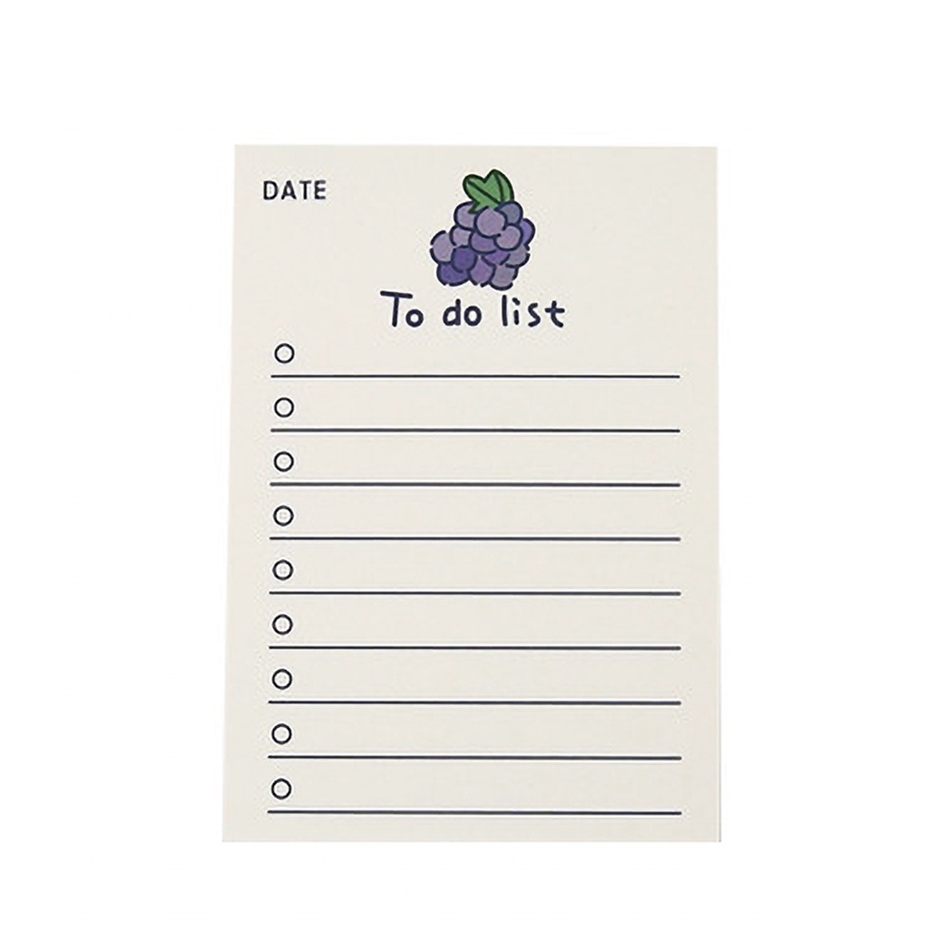 Set 50 Tờ Giấy Ghi Chú Họa Tiết Dễ Thương