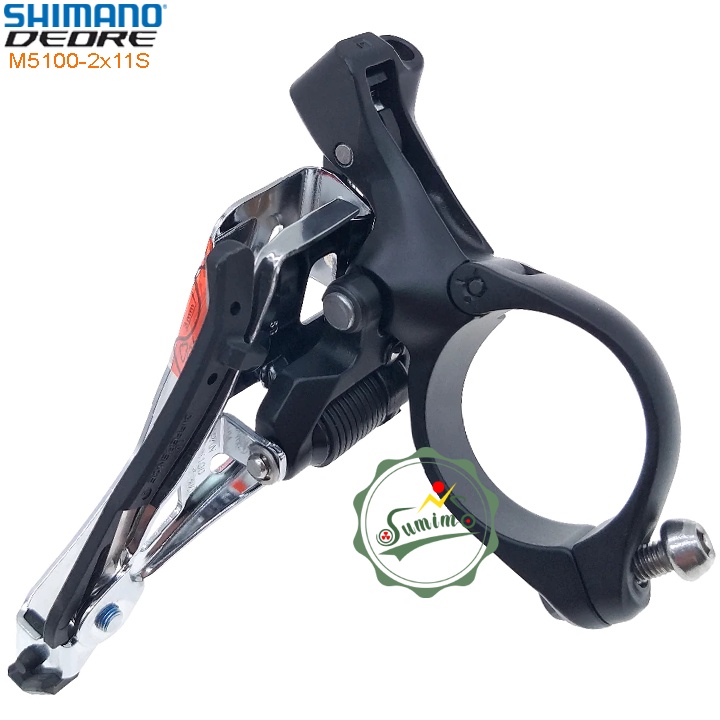 Sang dĩa xe đạp - Gạt dĩa SHIMANO Deore FD-M5100 2x11 Speed Clamp 34.9mm - Chính hãng