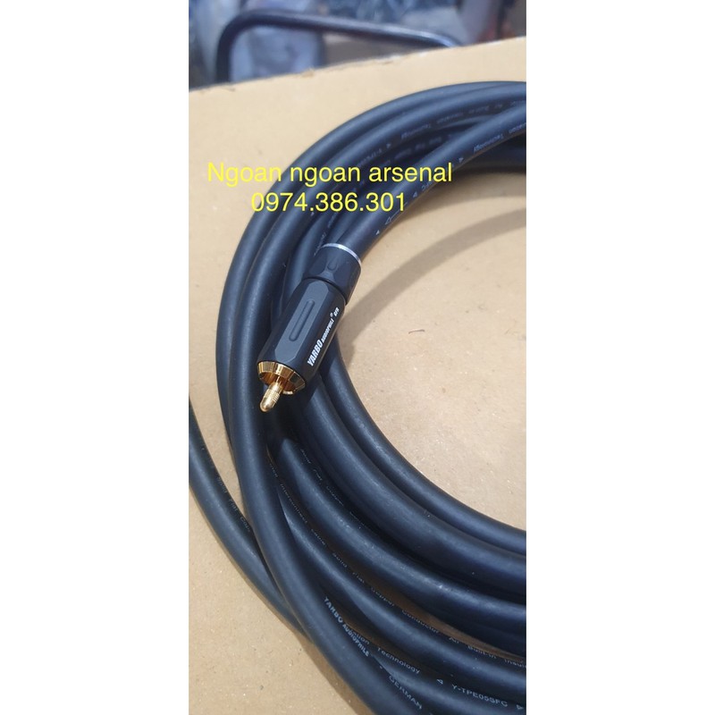 Dây tín hiệu âm thanh coaxial audio cao cấp nhập khẩu hãng YARBO Đức. báo giá 1 mét rời chưa jack