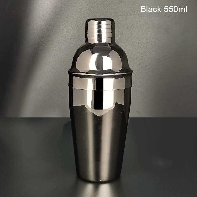 1 Bình Lắc Cocktail Bằng Thép Không Gỉ 550 / 750ml Màu Vàng / Đen / Hồng