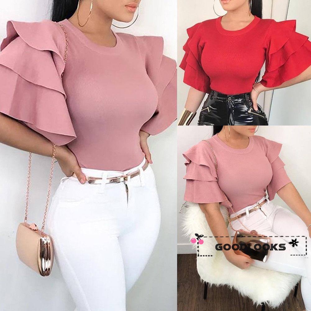 Áo tay xòe form ôm thời trang quyến rũ cho nữ | BigBuy360 - bigbuy360.vn