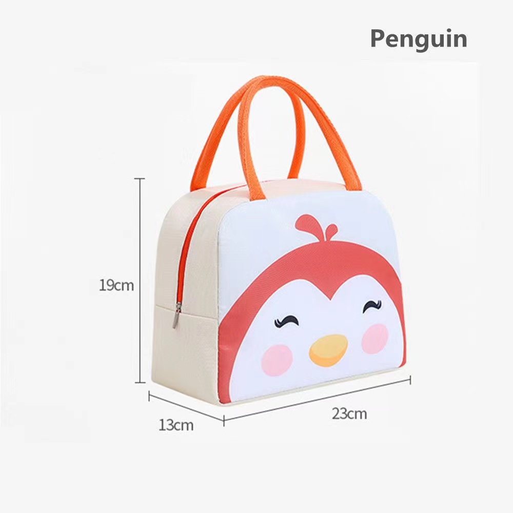 Túi Đựng Hộp Cơm Trưa Cỡ Lớn Họa Tiết Hoạt Hình Đáng Yêu Cho Trẻ Em