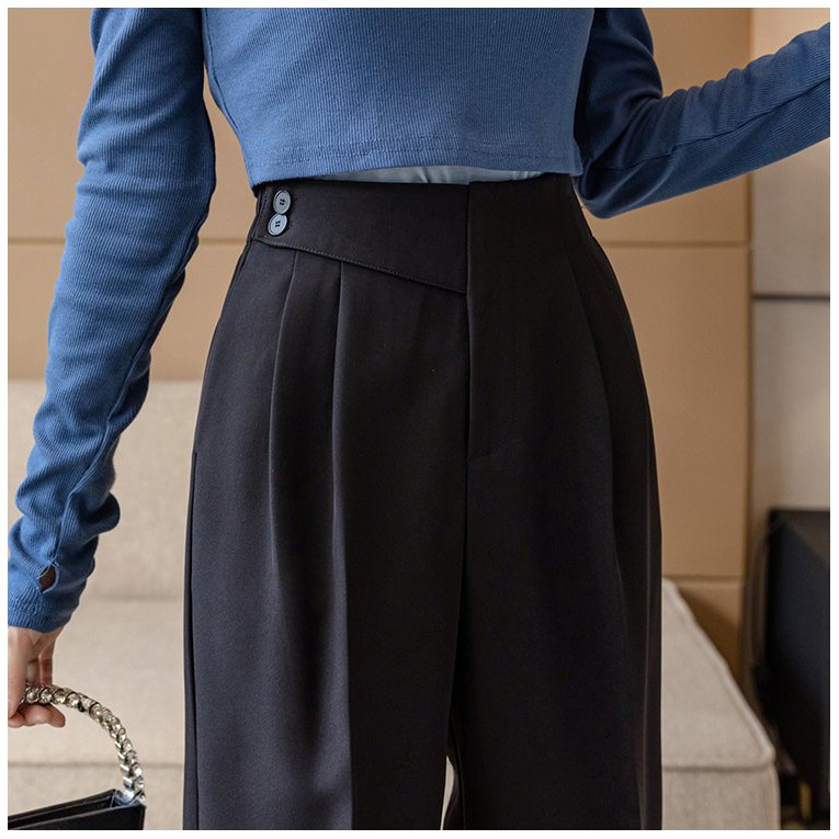 Quần âu công sở nữ 3 màu thanh lịch, chất vải đứng form cực đẹp QD19 - LEERY | BigBuy360 - bigbuy360.vn