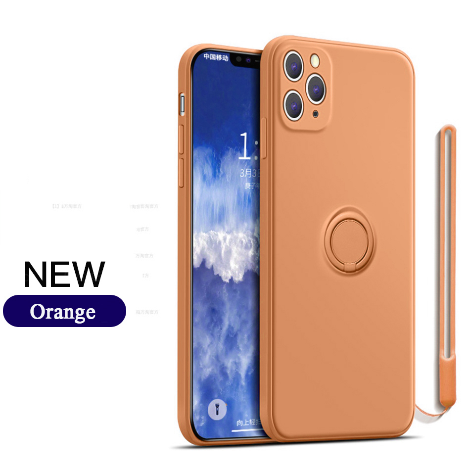 Ốp Điện Thoại Silicone Có Nhẫn Đỡ Cho Iphone 7plus 11 12 Pro Xs Max Mini Xr X Ip 7 8 Plus Se 2020