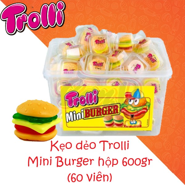Kẹo Dẻo Trolli Burger 600g