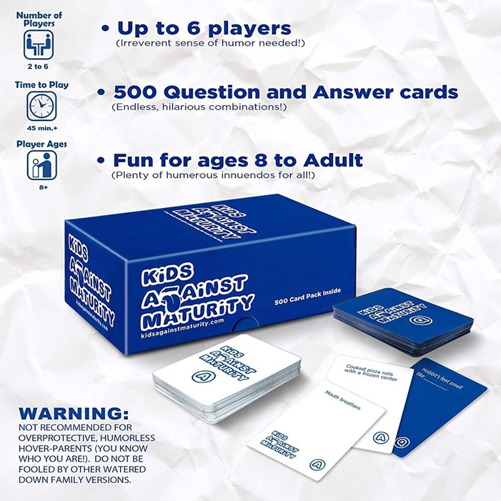 Kids Against Maturity Card Game Bộ Đồ Chơi Board Game Vui Nhộn Cho Bé BG94-1