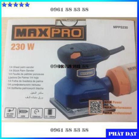 Máy Chà Nhám Vuông MAXPRO MPPS230 230W (Xanh phối Đen) (HĐ)