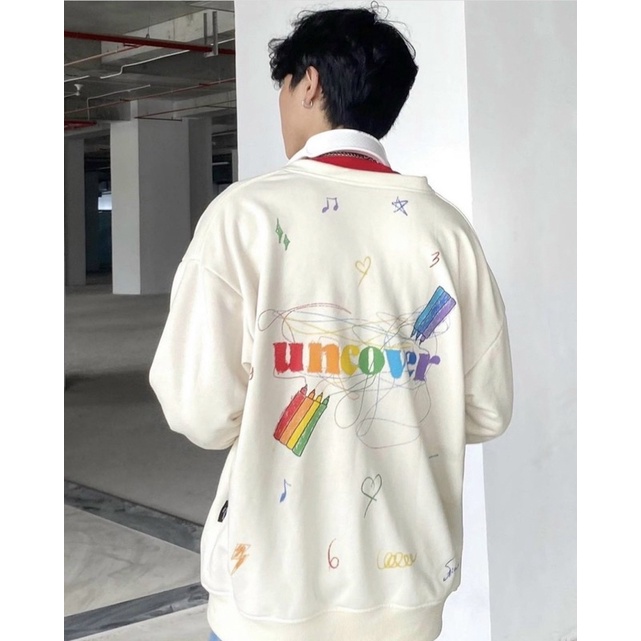 Áo khoác Cardigan áo Jacket uncover crayon cardigan bút sáp dành cho nam nữ