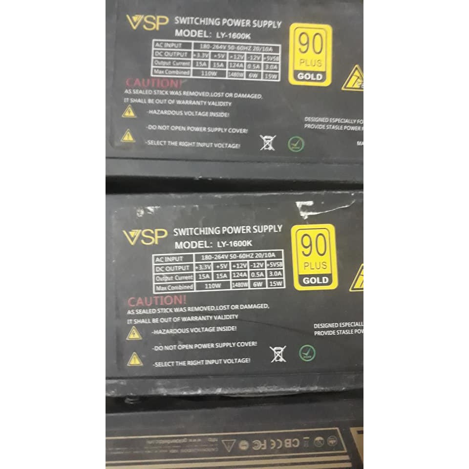 Nguồn 1300W -1600W - 1800W 90 Plus Gold chuyên BTC