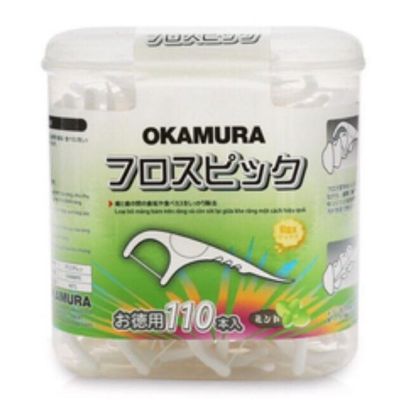 TĂM CHỈ KẼ RĂNG HỘP 110 QUE OKAMURA NHẬT BẢN