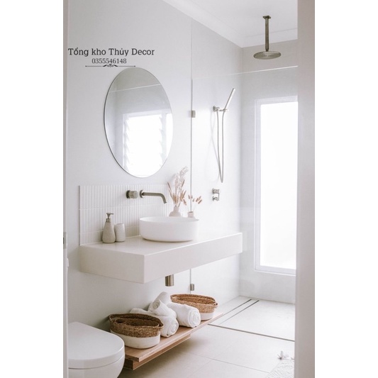 Gương dán tường, 𝐇𝐀̀𝐍𝐆 𝐇𝐎𝐓 gương treo dây đay cực xinh