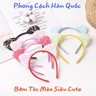 Bờm Cài Tóc Tai Mèo Phong Cách Hàn Quốc Siêu Dễ Thương