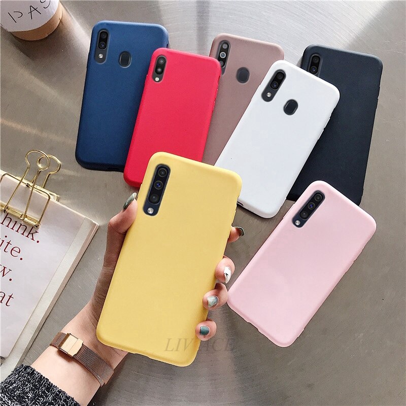 Ốp điện thoại silicone dành cho Samsung Galaxy A10 A20 A30 A40 A50 A6 | BigBuy360 - bigbuy360.vn