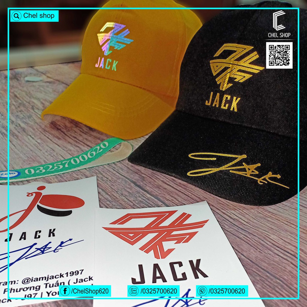 Mũ nón lưỡi trai logo Kim cương Jack [TẶNG THẺ CHỮ KÝ]