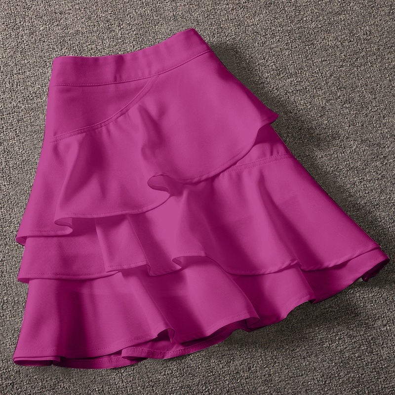 Chân Váy Tầng Dáng Chữ a Lưng Thun Co Giãn Phong Cách Hàn Quốc Thời Trang Cho Nữ