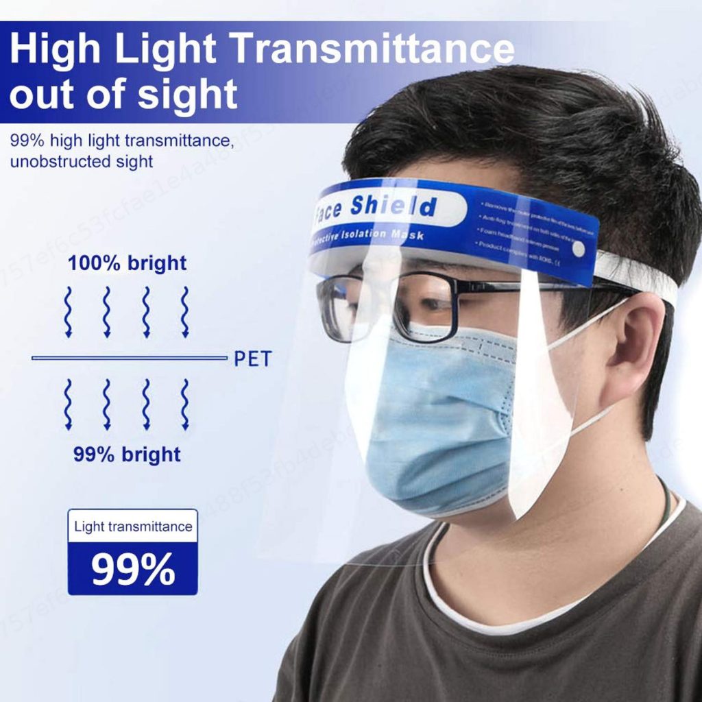 Kính Chắn Chống Giọt Bắn bảo hộ phòng dịch faceshield