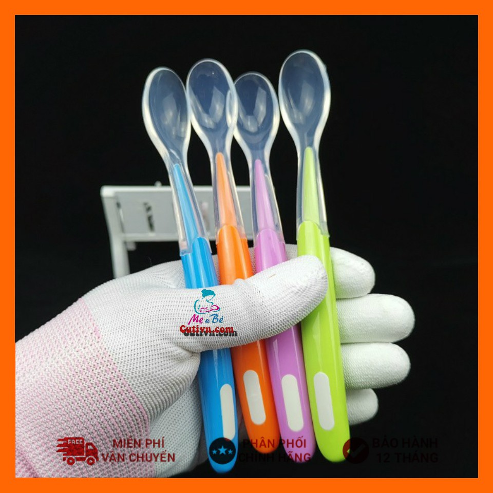 Thìa Silicon ăn dặm siêu mềm (lòng thìa sâu)