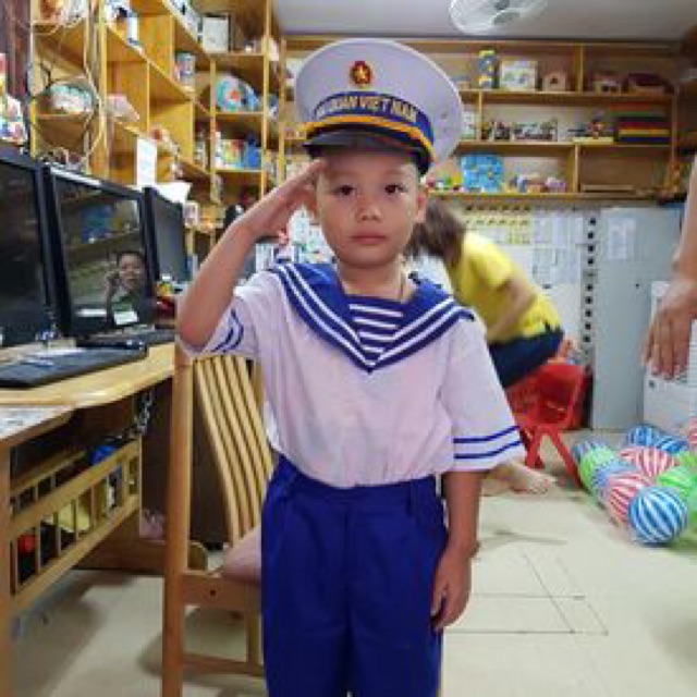 Bộ quần áo hải quân, cảnh sát biển cho bé ❤️ Tặng kèm nón