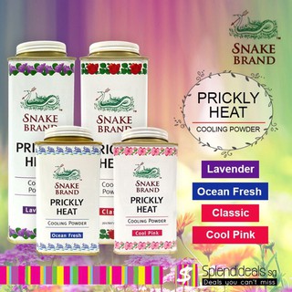 Phấn lạnh snake brand prickly heat cooling powder 140g - thái lan